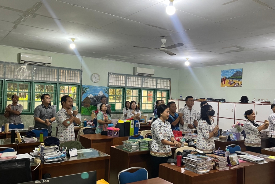 Menajaga Spirit Pelayanan dalam Mendidik dengan Jingle HK3P Komunitas SMP Xaverius 2 Bandar Lampung