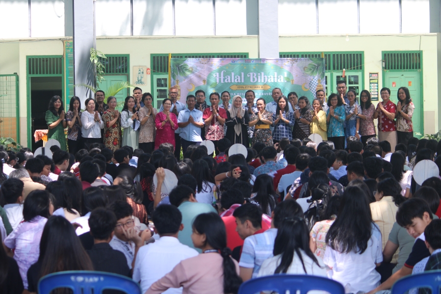 Momen Persatuan dalam Halal Bi Halal SMP Xaverius 2: Merayakan Kemenangan dan Kebersamaan