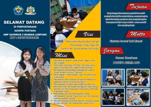 Visi &nbsp;Perpustakaan Xavepa Pustaka &rdquo;Mewujudkan Budaya Baca dengan Perpustakaan yang Unggul dan Transformatif Secara Berkesinambungan&rsquo;&rsquo;.